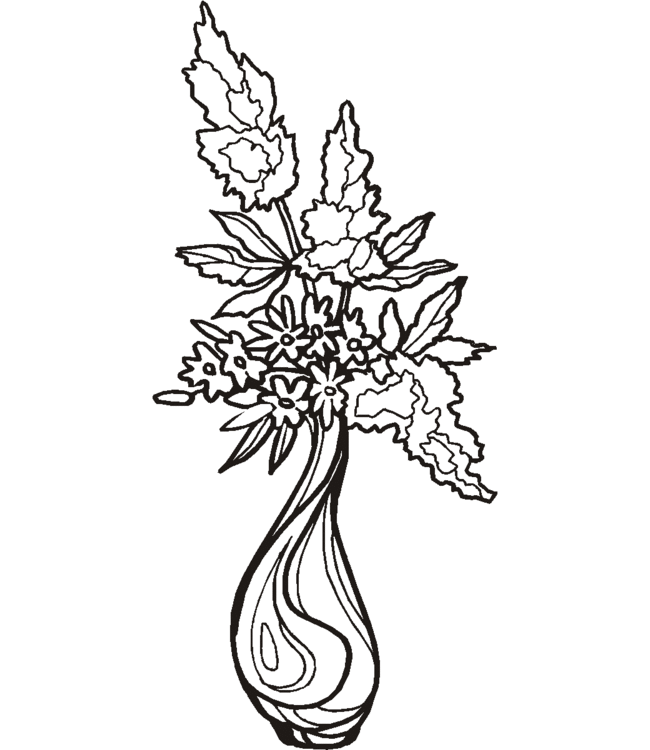 Coloriage a imprimer bouquet